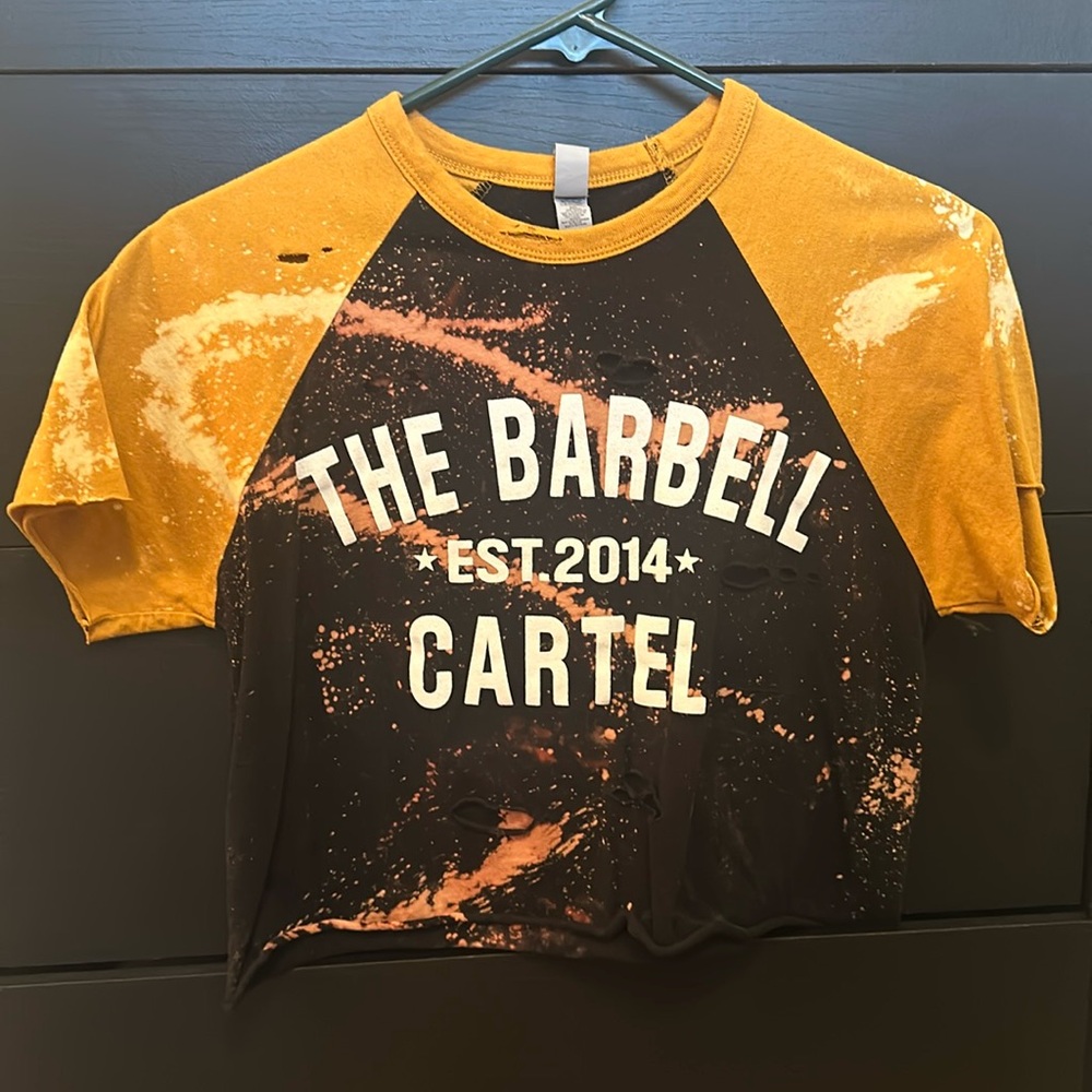 The Barbell Cartel distressed tee